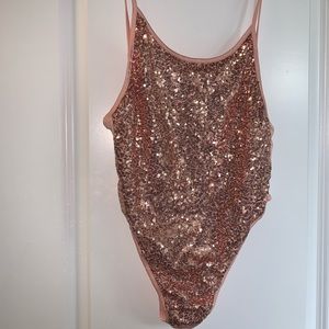 🏝Bling Mauve Pink Swimsuit🏝